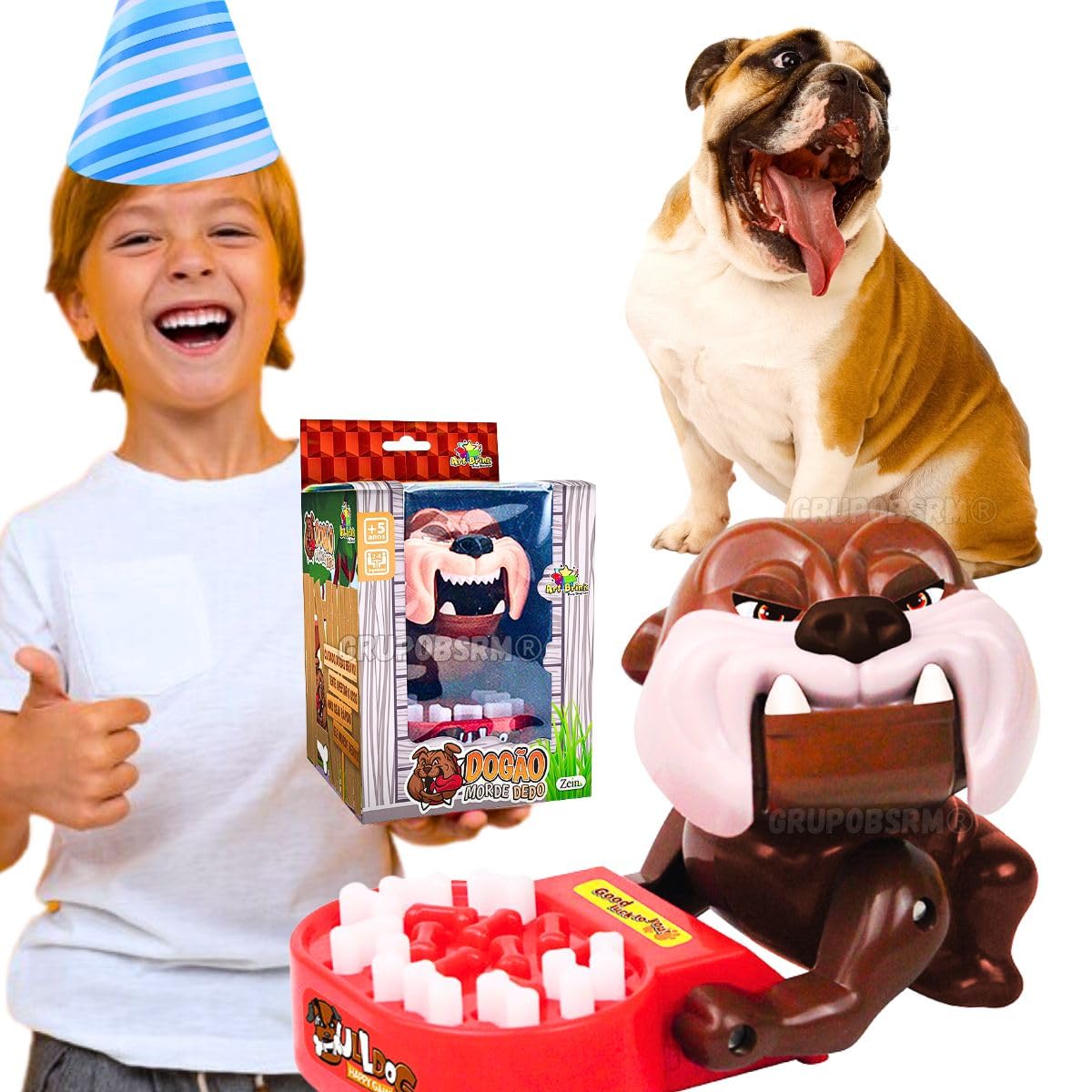 Brinquedo dogão morde dedo pegadinha jogos de tabuleiro infantil